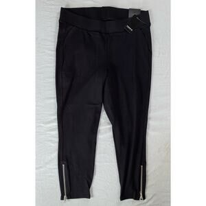 Torrid Premium Crop Side Zip Pocket Pull On Pants in Deep Black. 1X (14-16), NWT